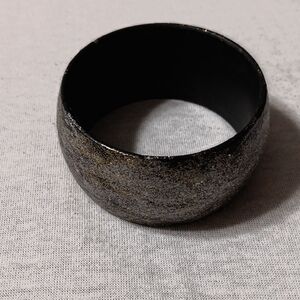 Elegant Black and Silver Bangle